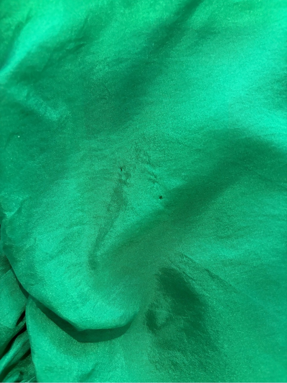 GLAM VINTAGE SOUL Green Puff Sleeve Women's Top, size S. - Picture 8 of 9